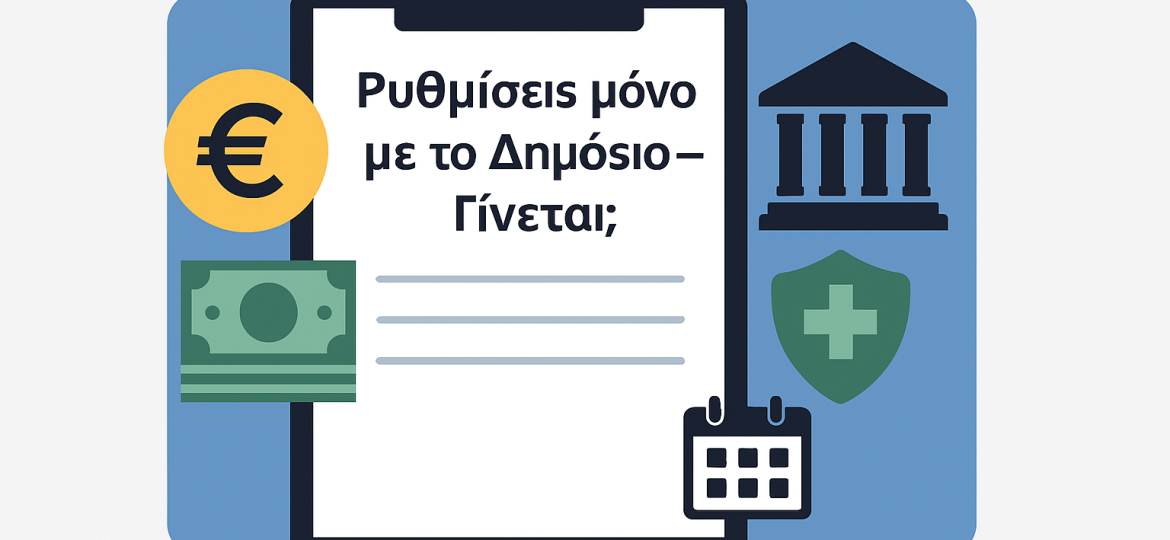 Ρύθμιση μόνο με το Δημόσιο. Γίνεται?